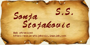 Sonja Stojaković vizit kartica